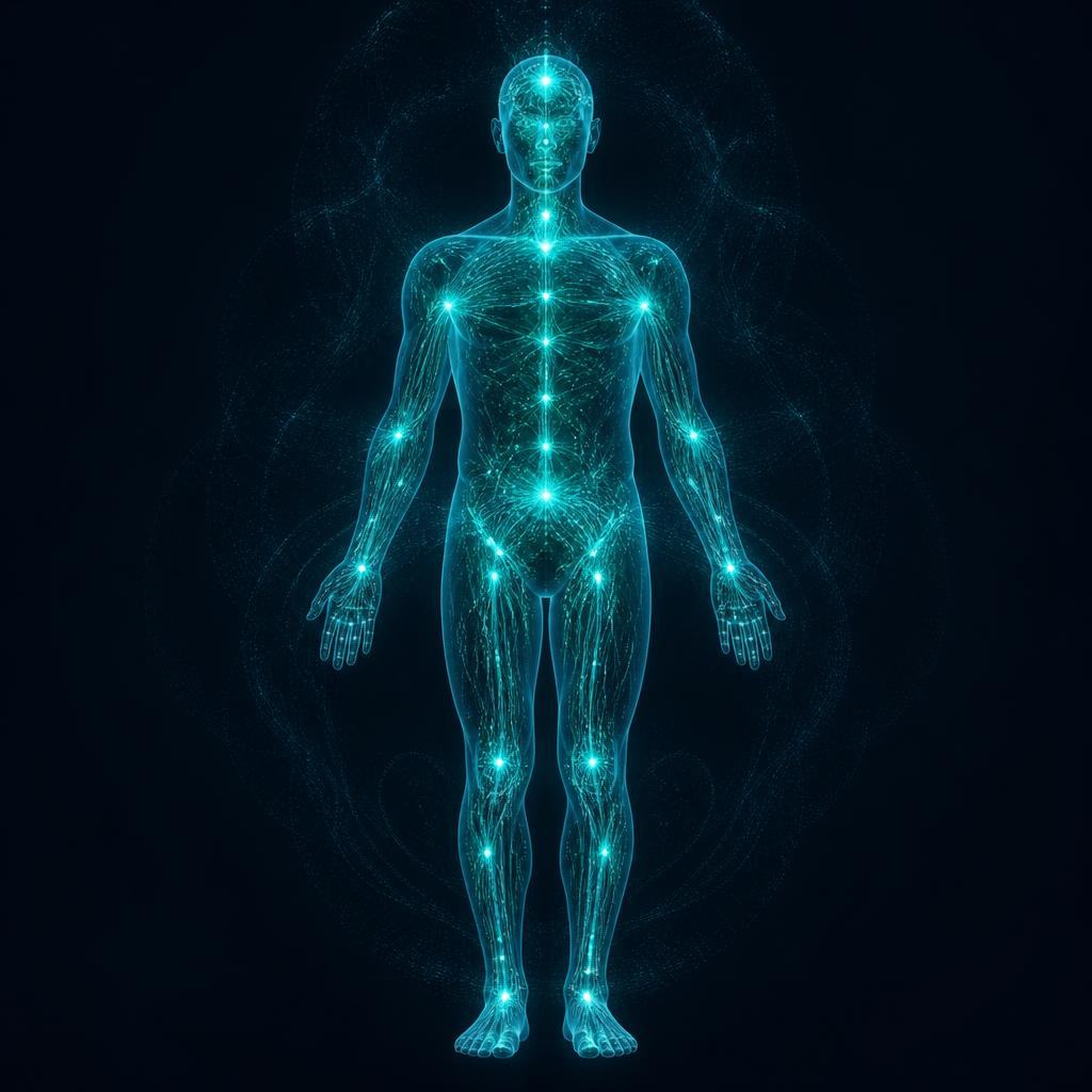 KureBioMap signal system map showing organ system stress patterns across the body